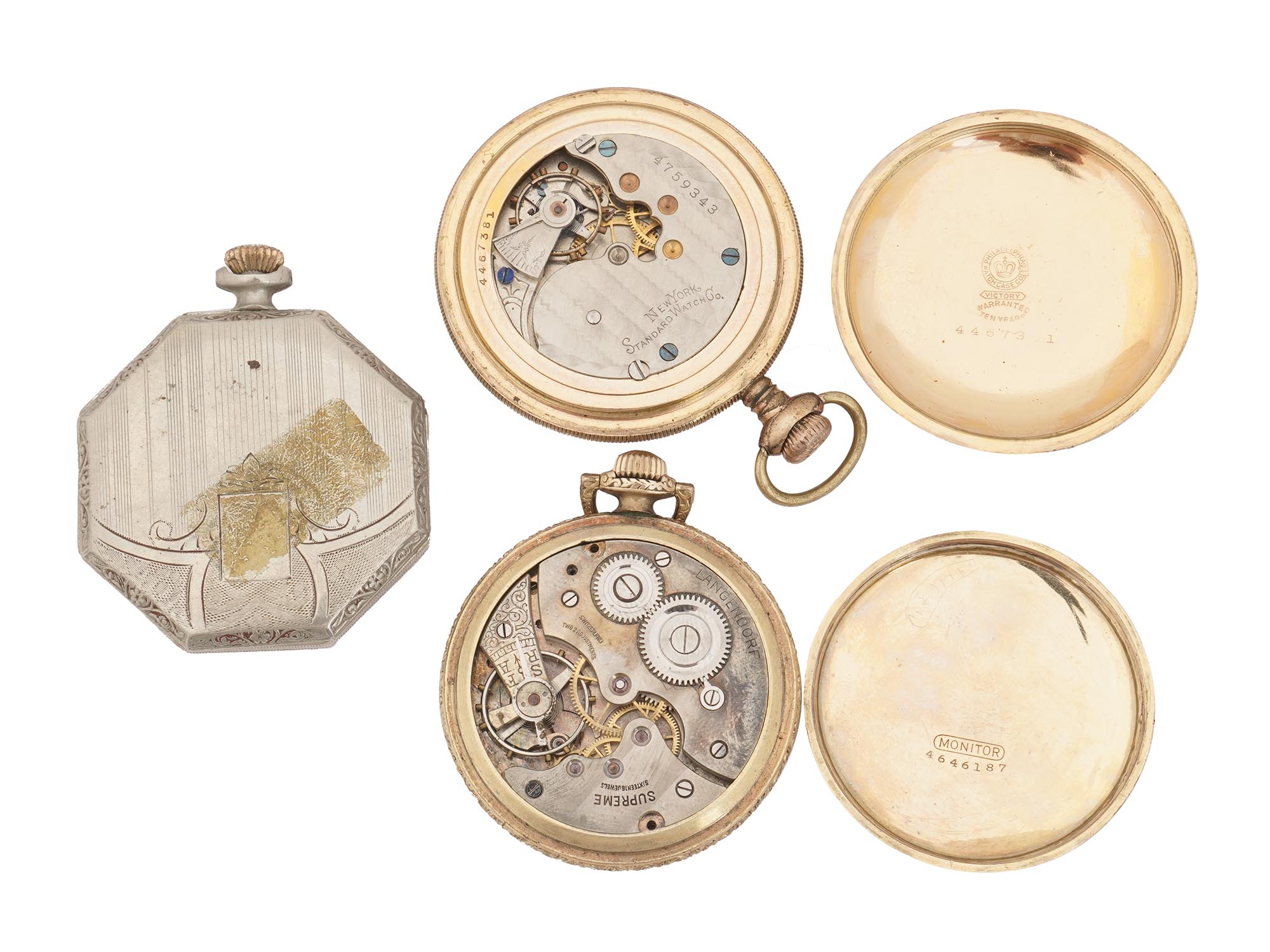 ANTIQUE AMERICAN POCKET WATCH COLLECTION PIC-7